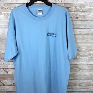 NWOT, 0207, Men's, Gildan, blue round neck tee shirt, Sz XL